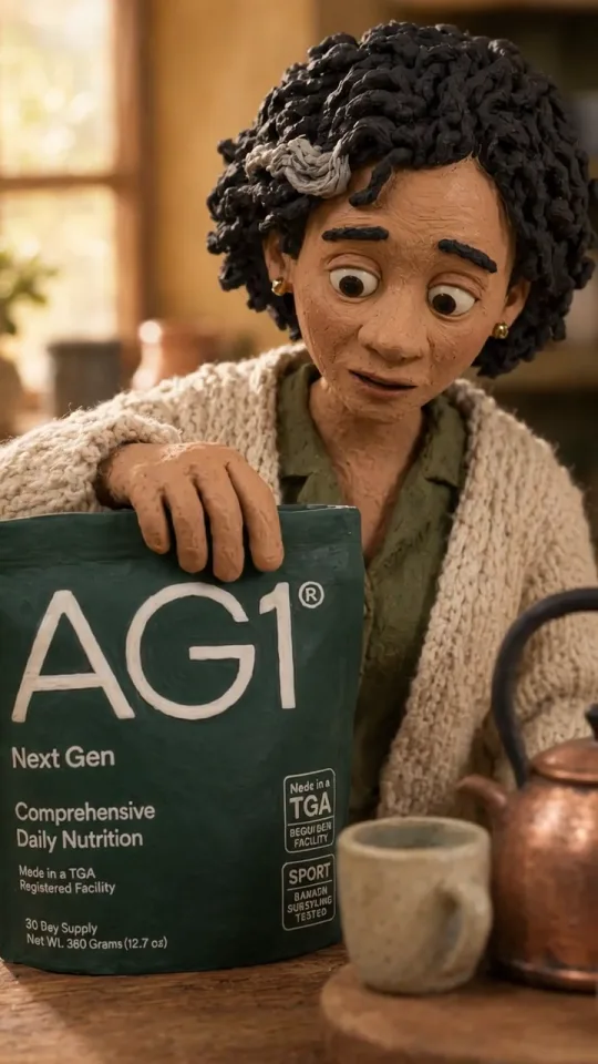 A claymation ad the skill made for AG1