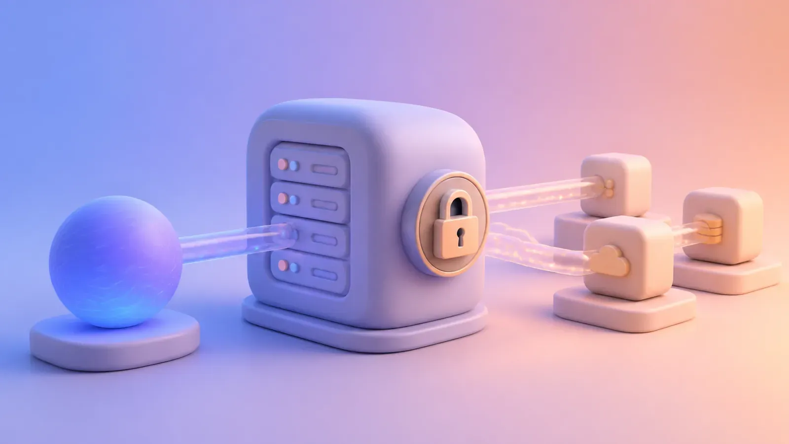 Pastel secure server routing requests to connected services